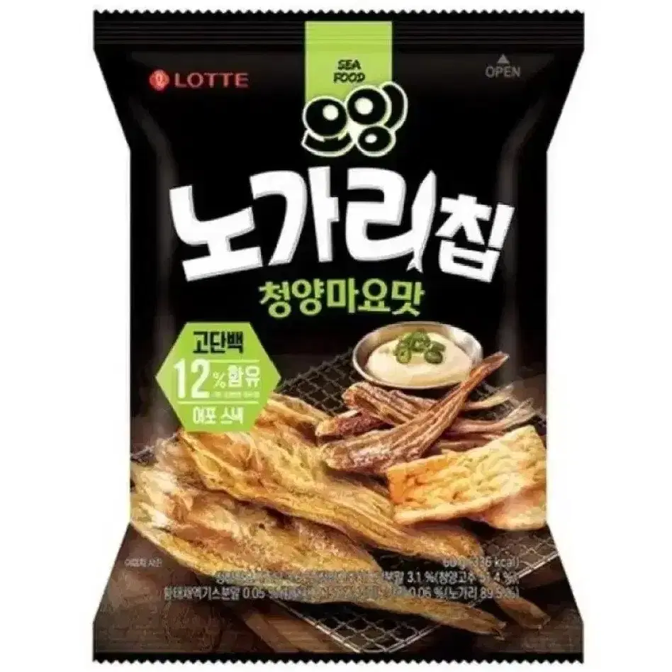 [무료배송] 롯데 오잉 노가리칩 60g 16개 청양마요맛