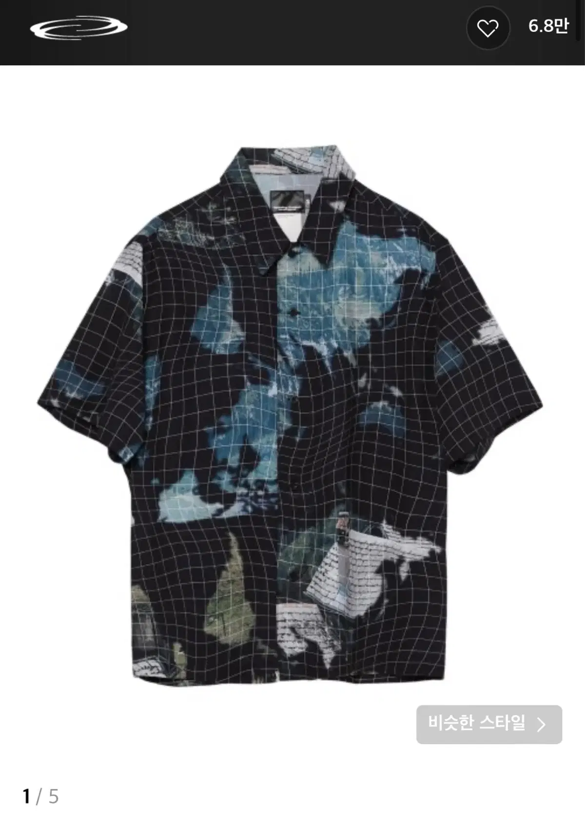 오프닝프로젝트 landscape print half shirt 2사이즈