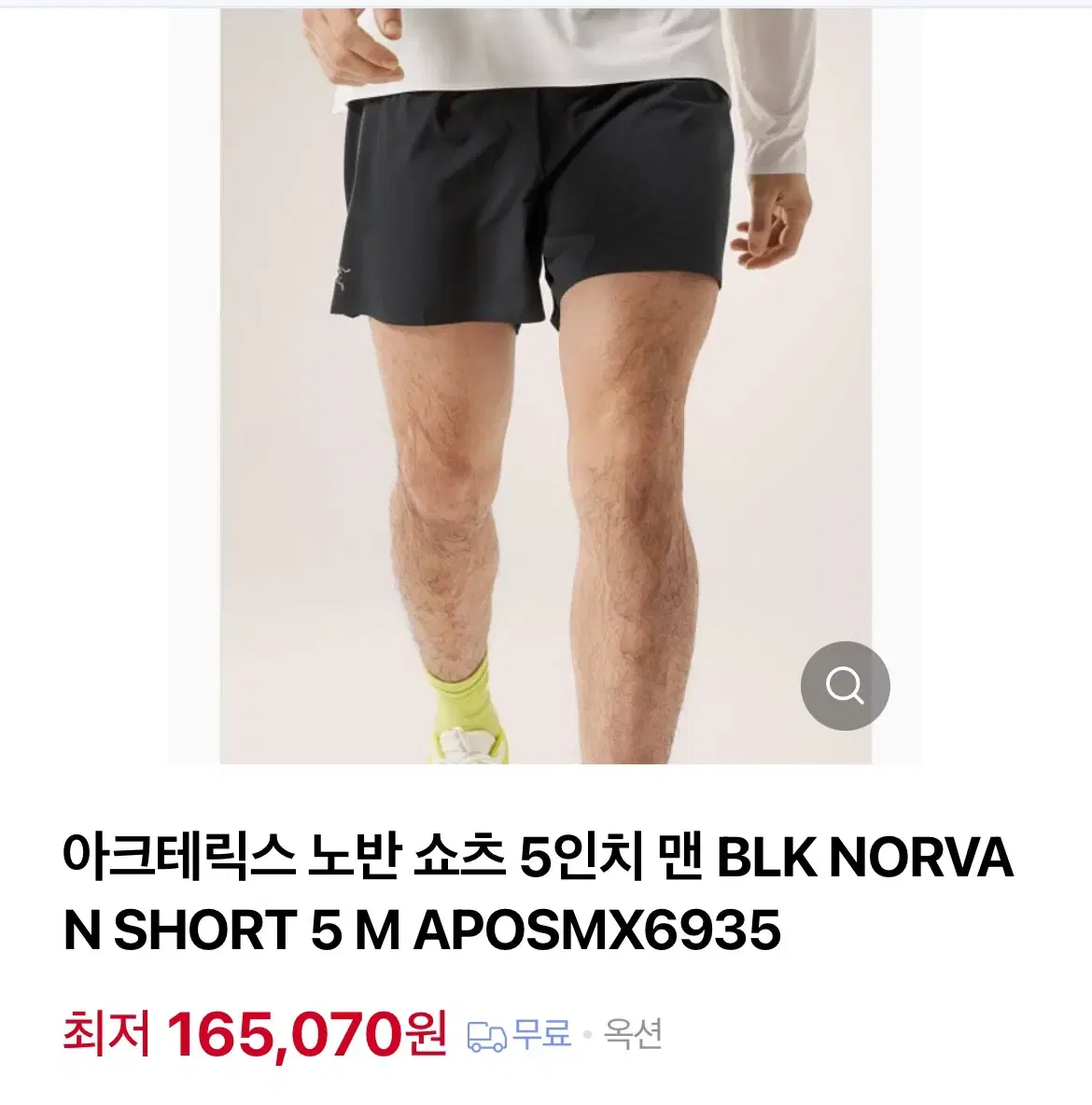 아크테릭스 노반쇼츠 5인치 L