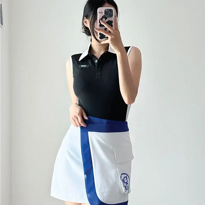 지포어 [G/FORE] POCKET WRAP SKIRT