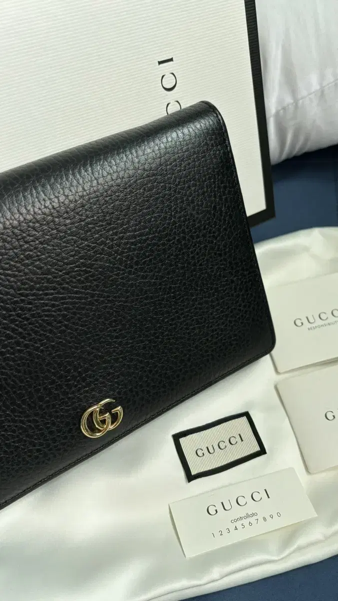 GUCCI GG MAMMOTH MINI LEATHER CHAIN BAG