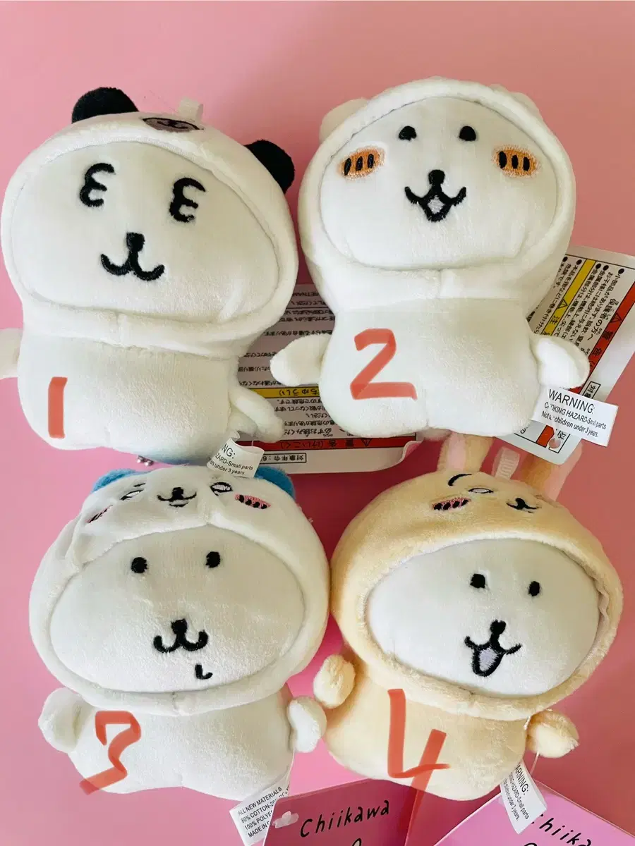 Chiikawa Joke Bear Q Bang /4pcs 1set Discounted Small Stock!