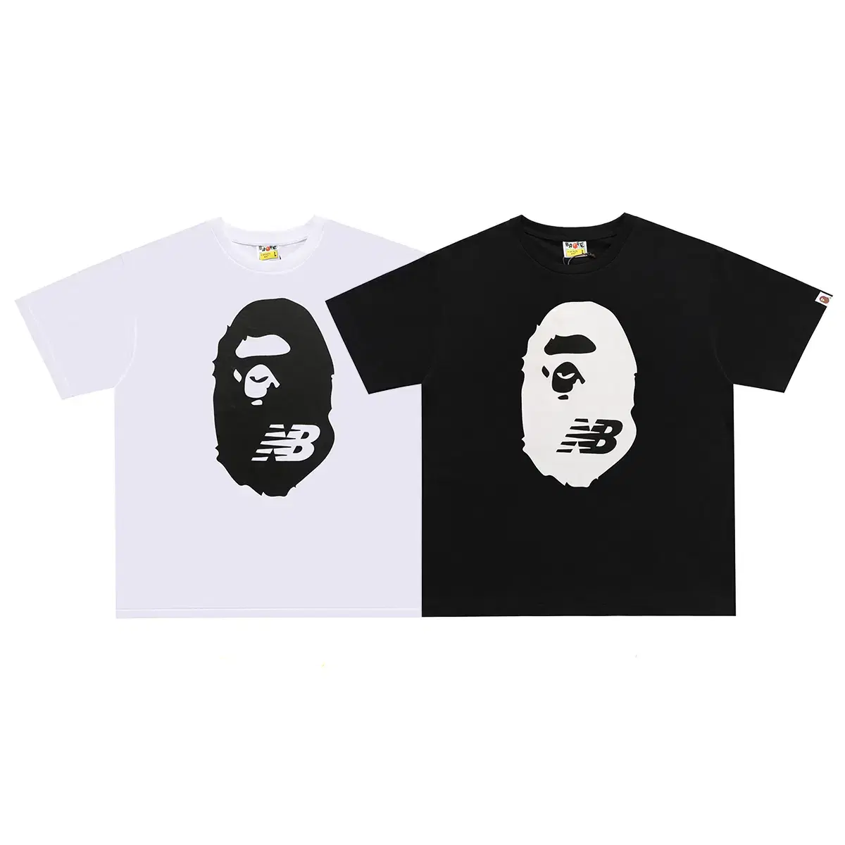 {새상품}베이프 뉴발 콜라보 BAPE 카모 반팔티셔츠 #D053