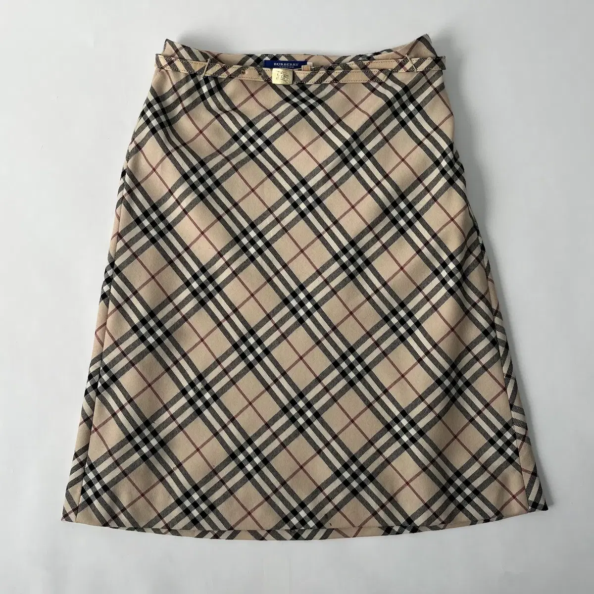 BURBERRY check skirt ( BLUE LABEL )