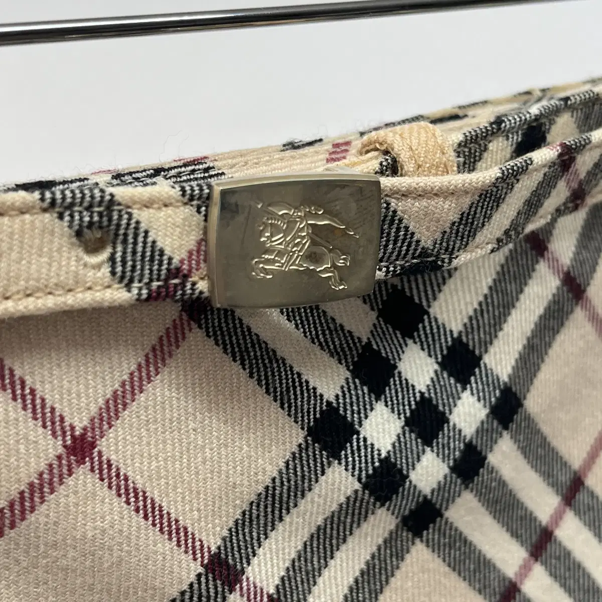 BURBERRY check skirt ( BLUE LABEL )