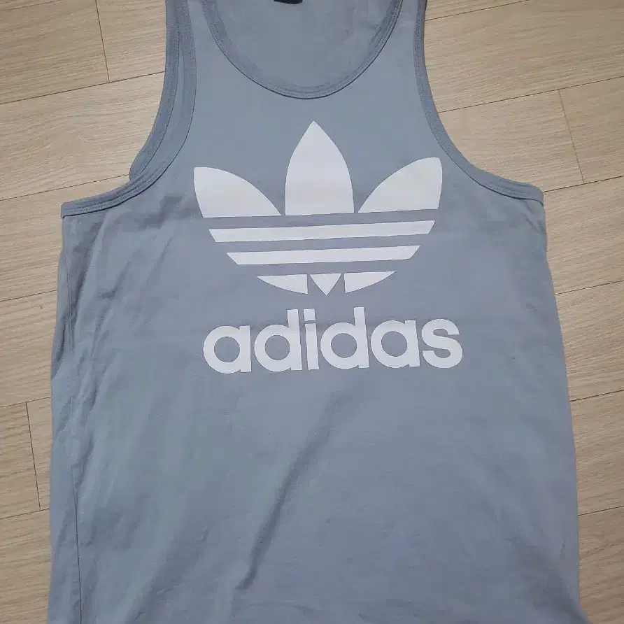 아디다스 adidas 레어템 정품 나시 소라색 회색 그레이 레이어드