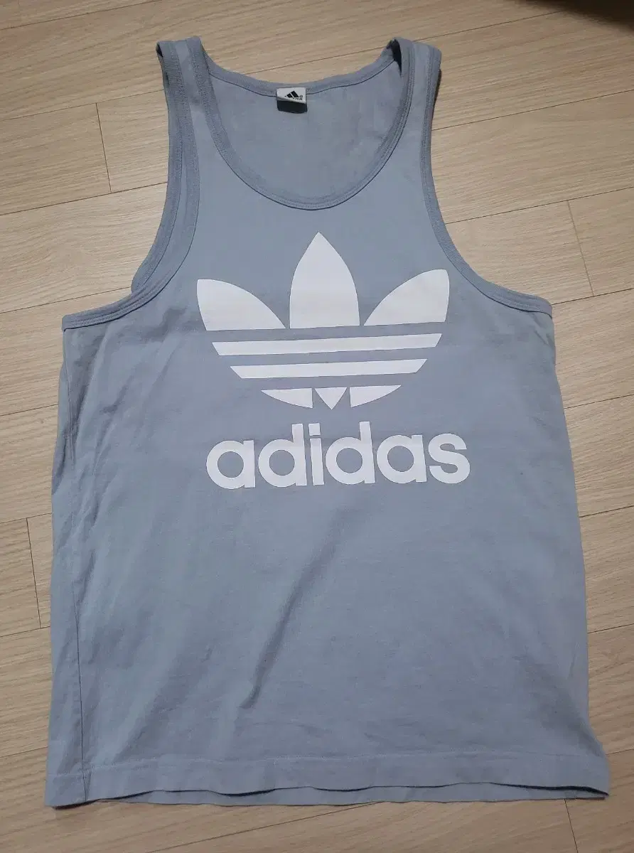 아디다스 adidas 레어템 정품 나시 소라색 회색 그레이 레이어드