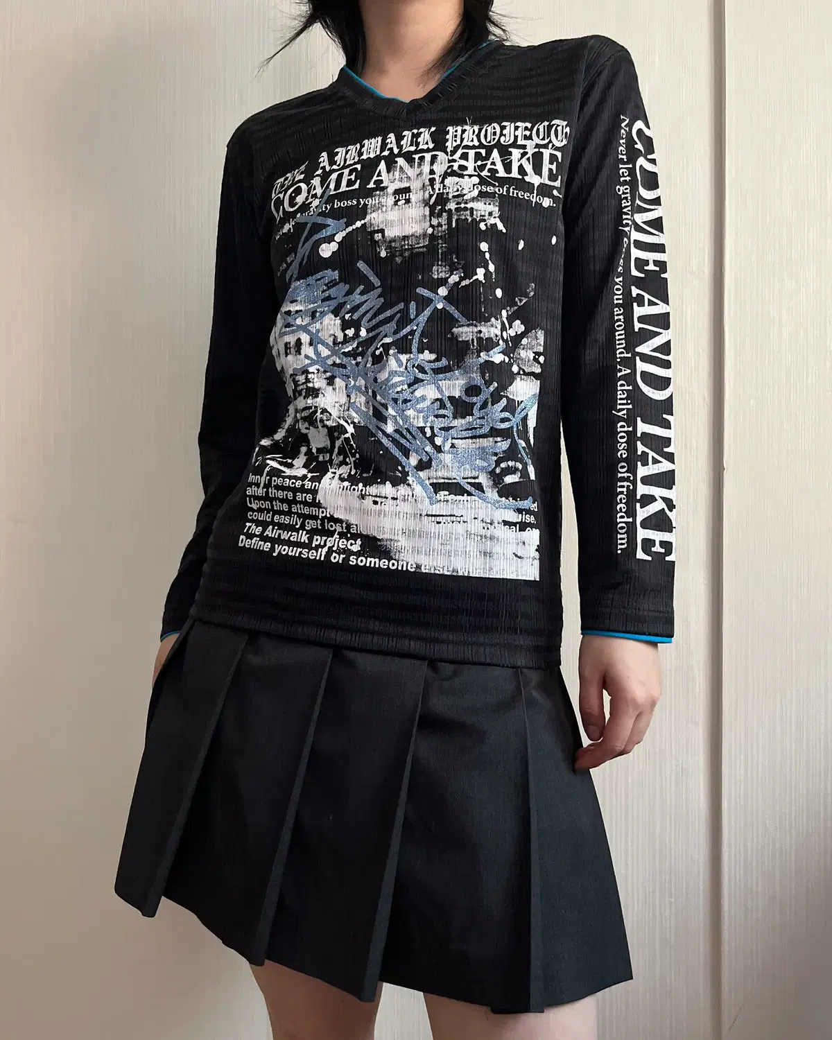 Punk printing layered sleeve