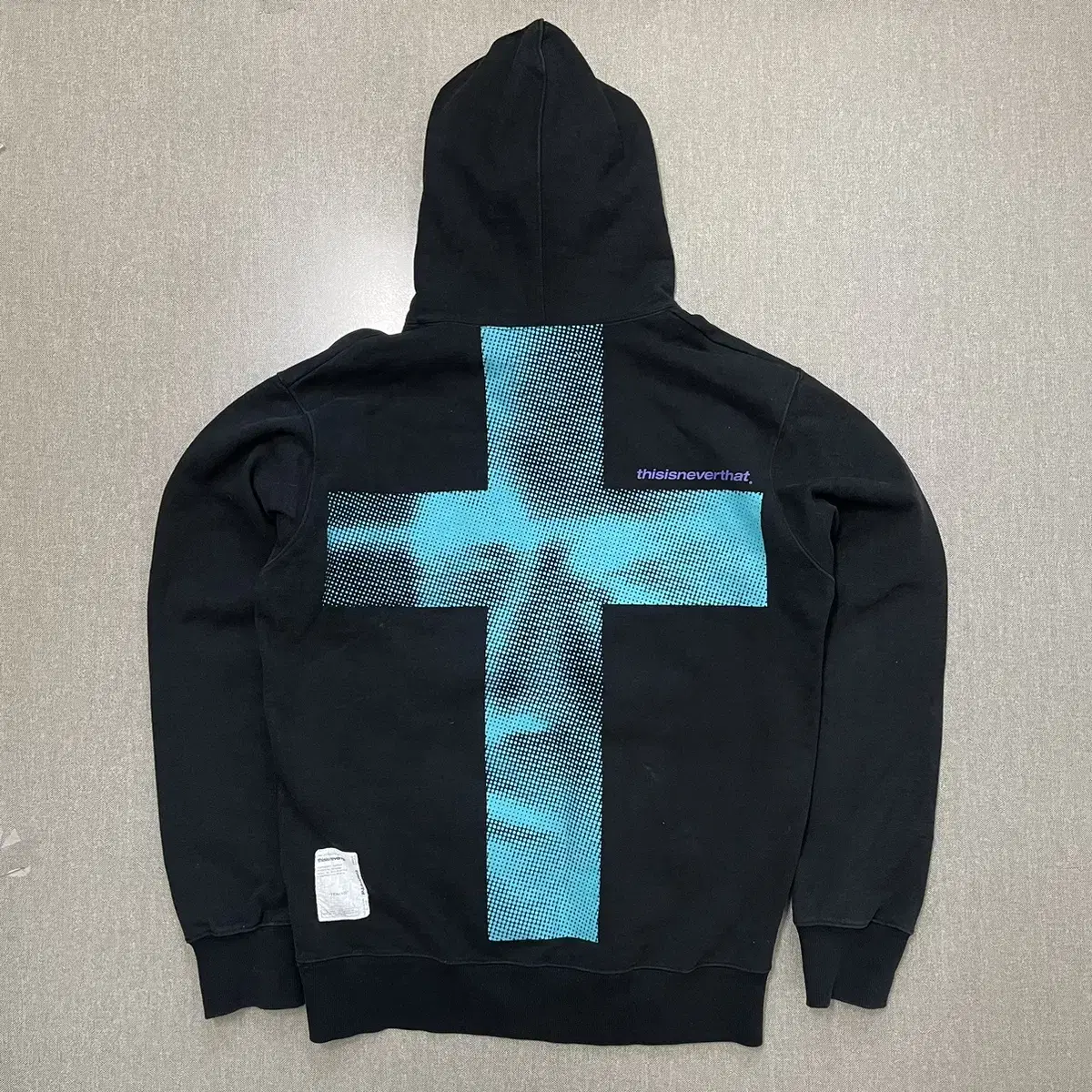 [TAPPO] This Is Never Never That Cross Big Logo Hoodie Black L