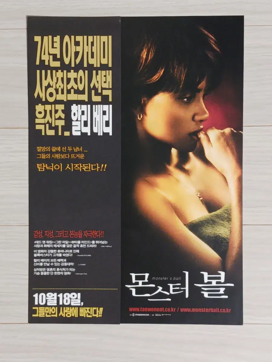 할리베리 몬스터볼(2002년)전단지(2단)