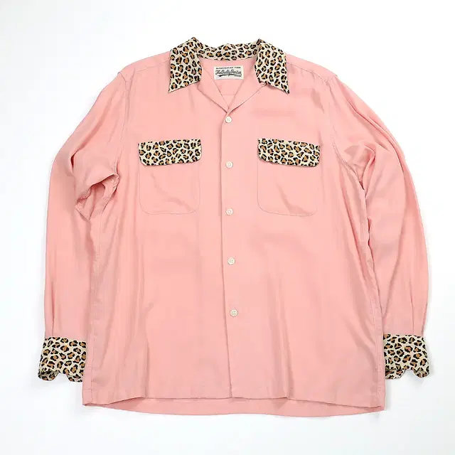 WACKO MARIA HAWAIIAN 50S PINK LEOPARD