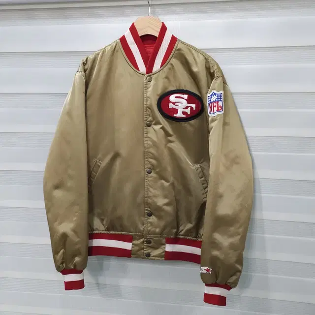 미국80s STARTER NFL SF 49ERS 바시티자켓- M