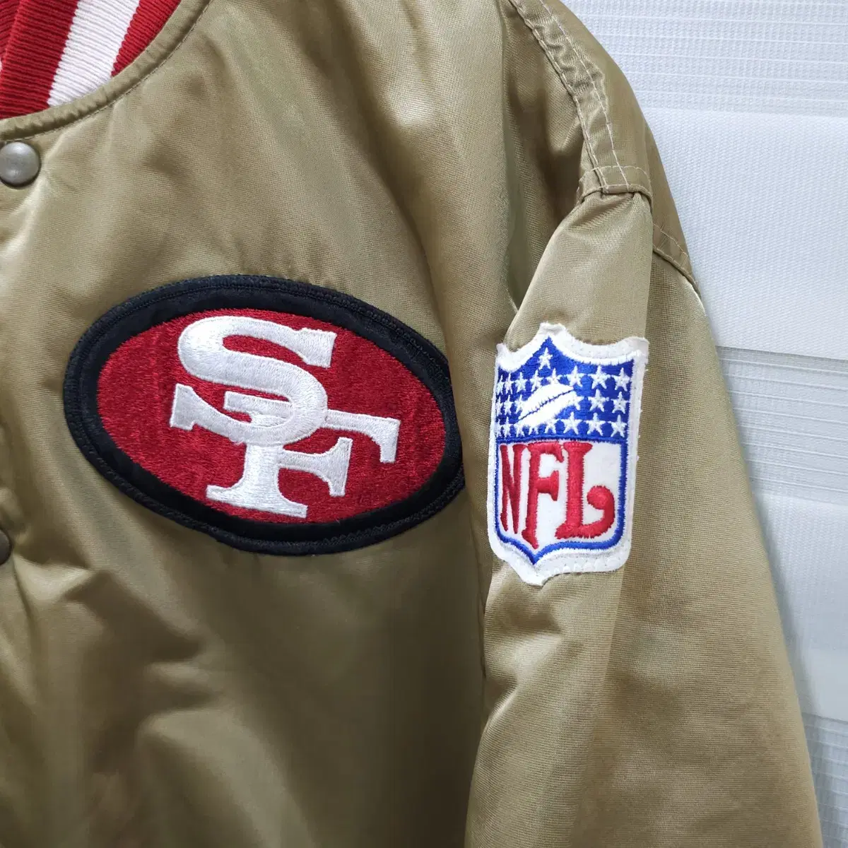 미국80s STARTER NFL SF 49ERS 바시티자켓- M