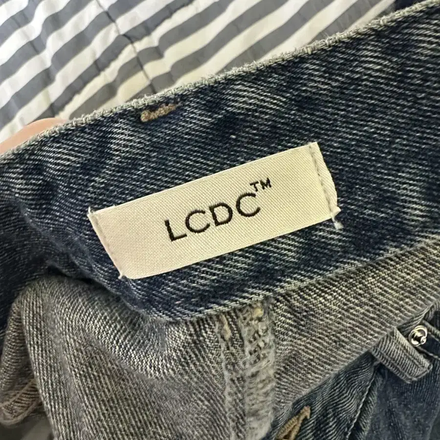 LCDC 와이드 데님팬츠 블루L(네고가능)