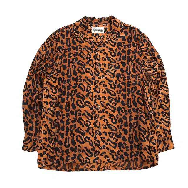 WACKO MARIA FW HAWAIIAN SHIRT LS LEOPARD