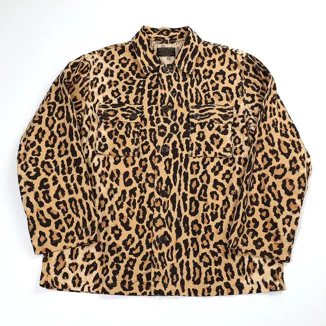 WACKO MARIA  LEOPARD ARMY SHIRT LS