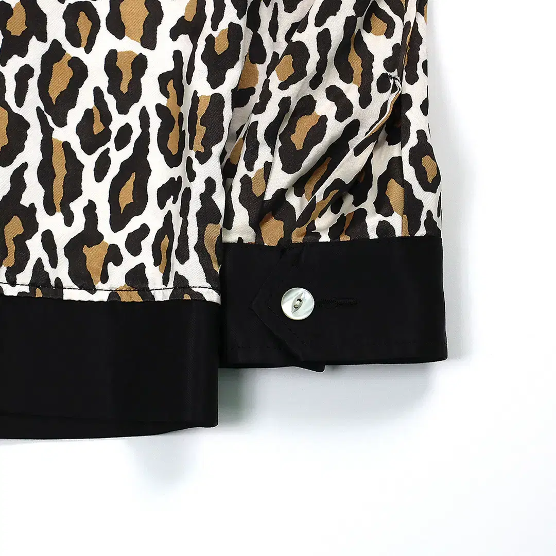 WACKO MARIA SILK TWO-TONE LEOPARD JACKET