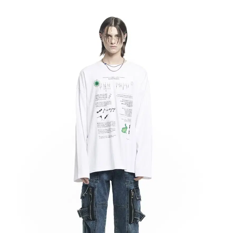 메종미네드 VARIATION THESIS LONG SLEEVE WHITE