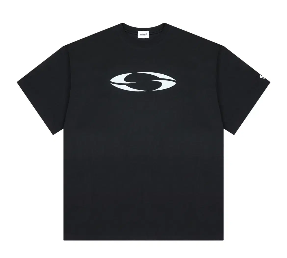 [1,XL]Grails OVAL LOGO Oversized Short Sleeve Black