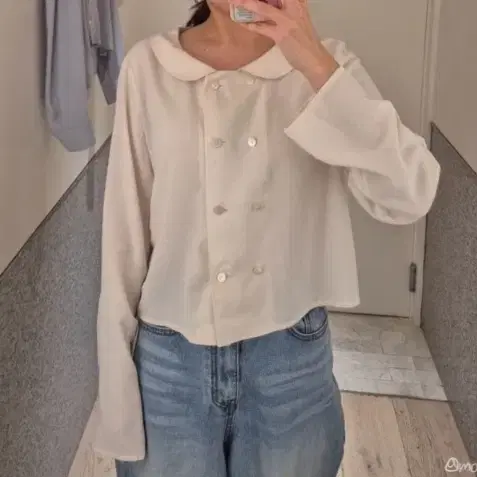 타낫 Rosy collar blouse