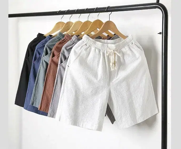 Fine linen ma fridge 5-part pants vahn (new)