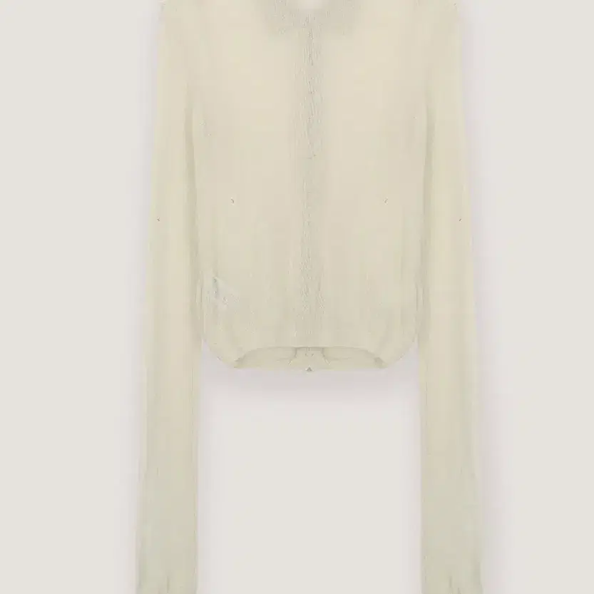 더티스 thetis SEETHROUGH COLLAR CARDIGAN