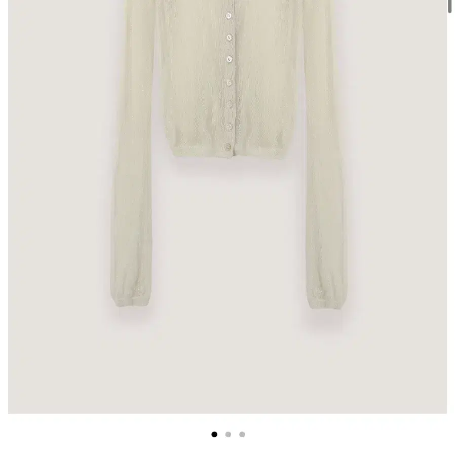 더티스 thetis SEETHROUGH COLLAR CARDIGAN