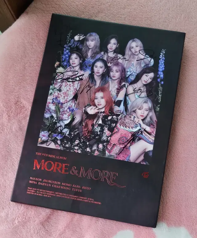 (비매/친필싸인) 트와이스 MORE&MORE 9집 미니 앨범