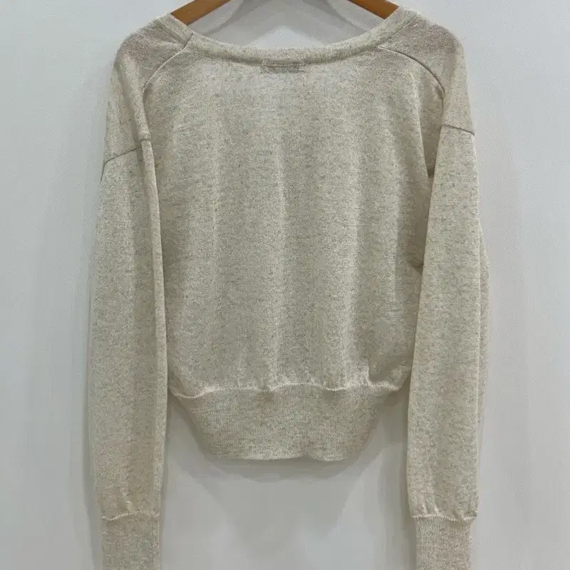 모아빈 Ribbon linen cardigan