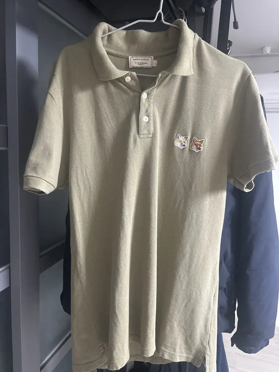 Maison Kitsune Khaki Double Fox Karati L