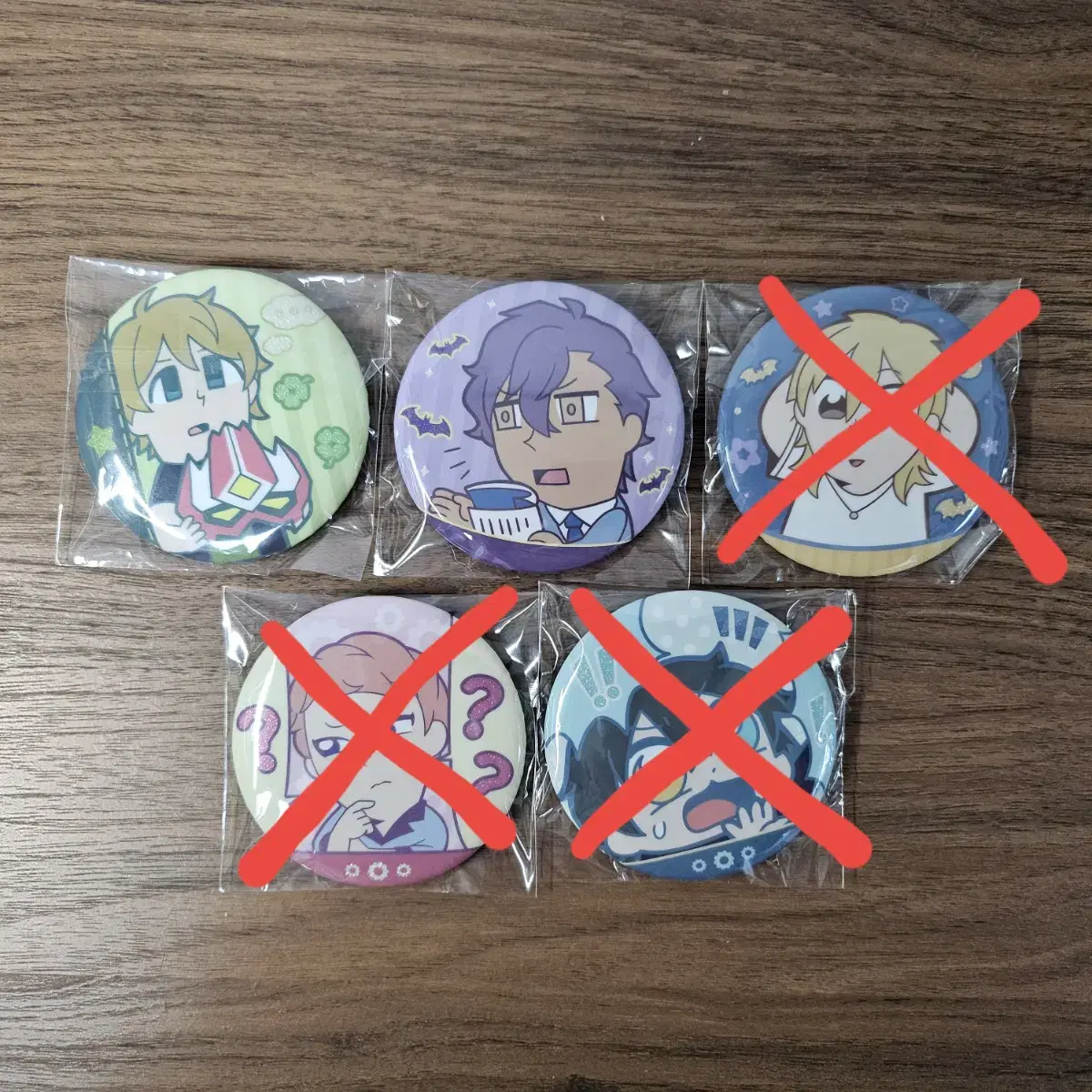 Ensemble Stars Bukubu Can Badge/Midori,Adonis