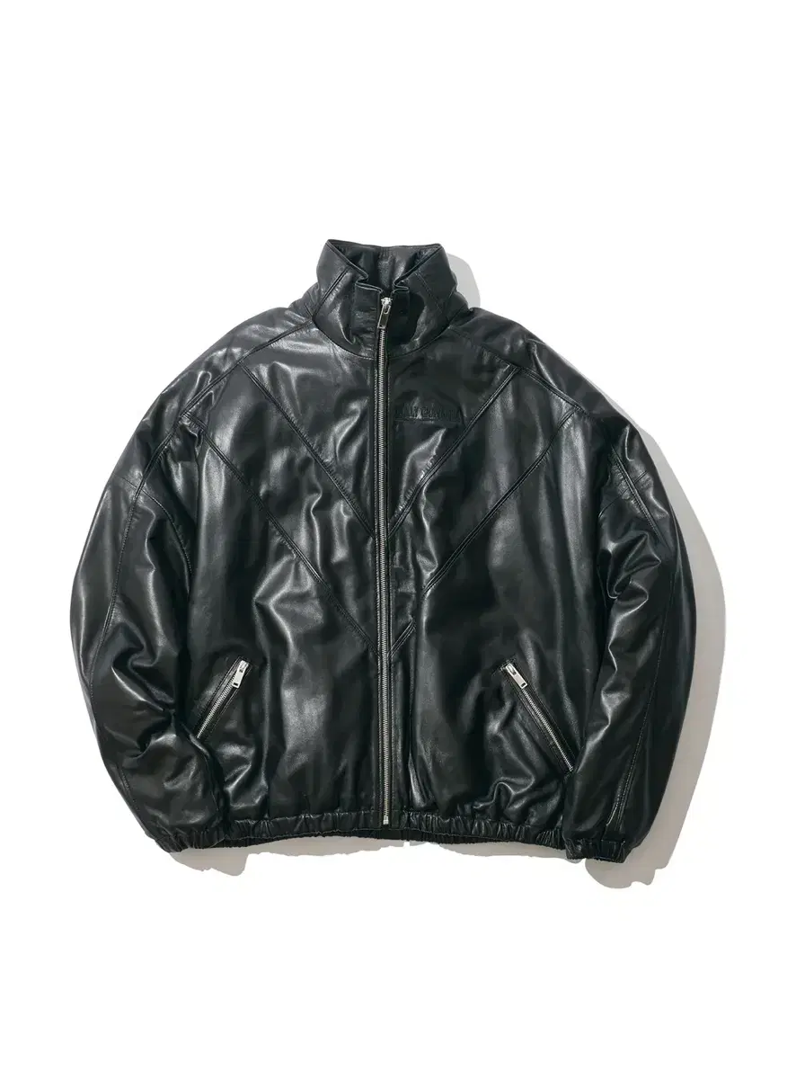 willy chavarria TRACK JACKET LEATHER