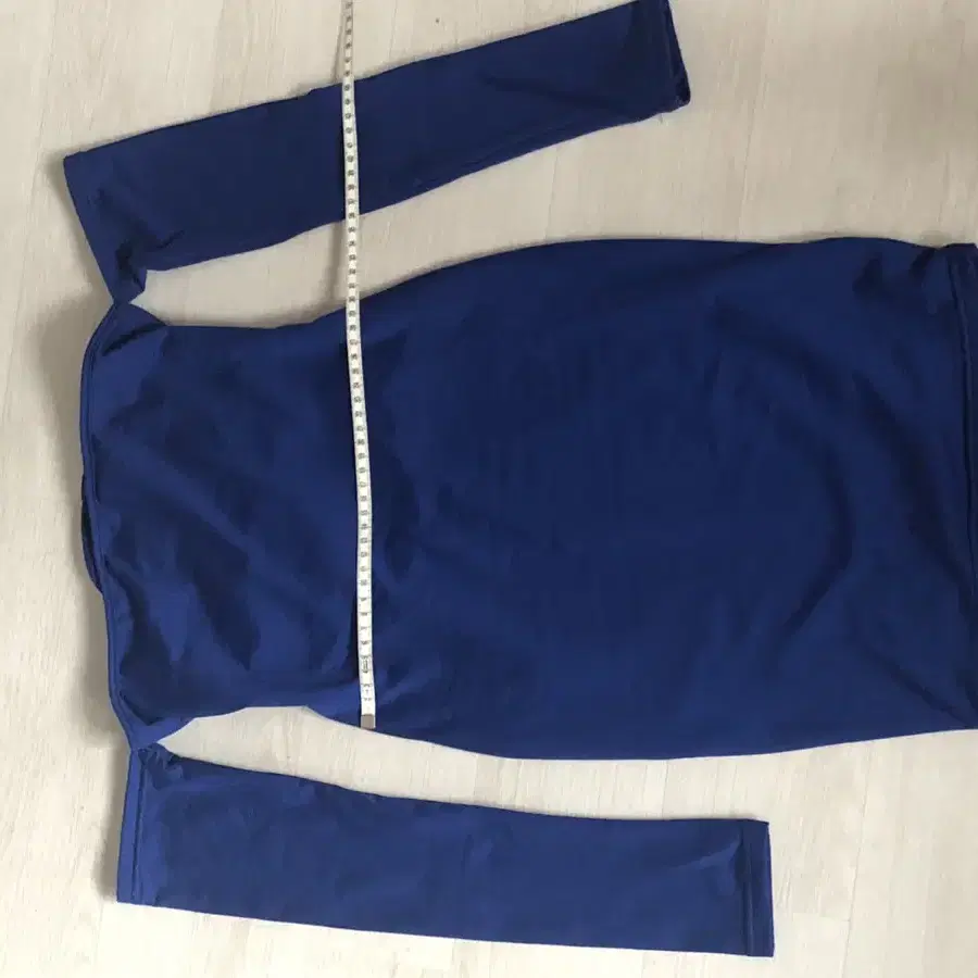 Royal blue back string bodycon dress S