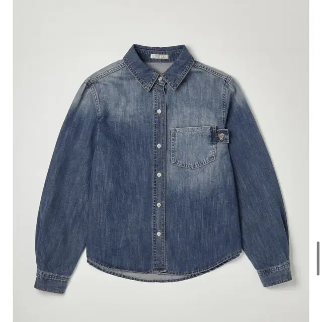 구함)러브어스유 LOVEUSU brush strap denim shirt