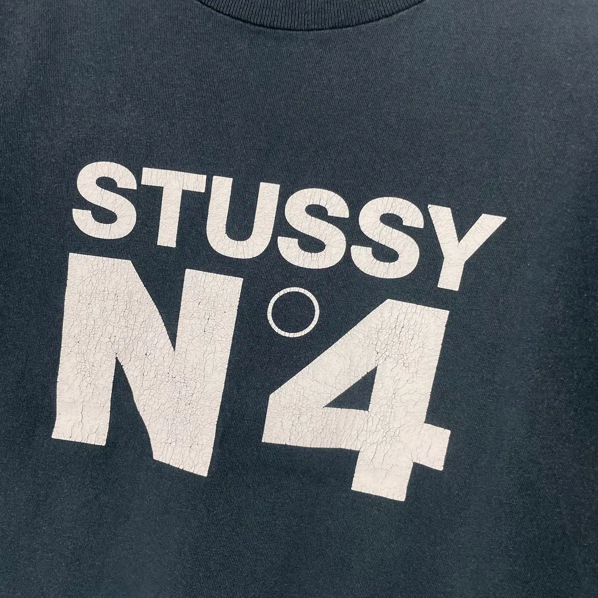 90s stussy no4 스투시 넘버4 반팔 티셔츠