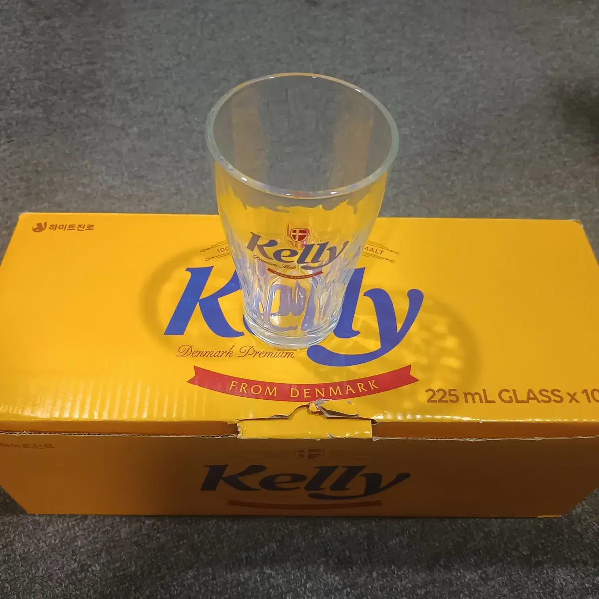 [미사용] 켈리(Kelly) 맥주잔 225ml 10개