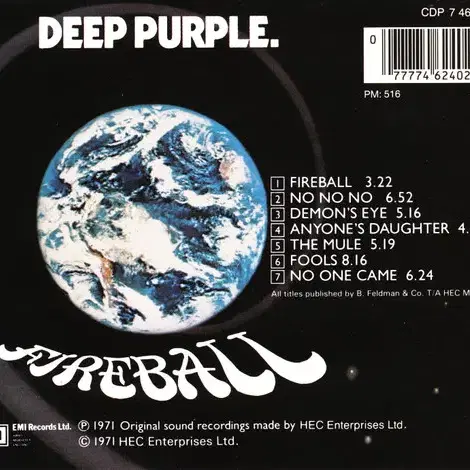 Deep Purple - Fireball (CD) 영국반 EX++