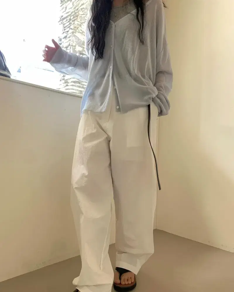 르에브 Nylon snap pants