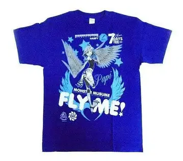 C90 몬스터 딸이 있는 일상 파피 FLY ME 7DAYS 티셔츠 코미케