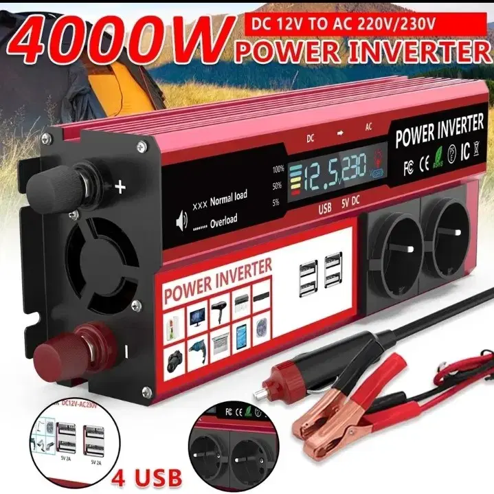 인버터. F1. DC12V  / AC220V 출력. 800W. 차박용품