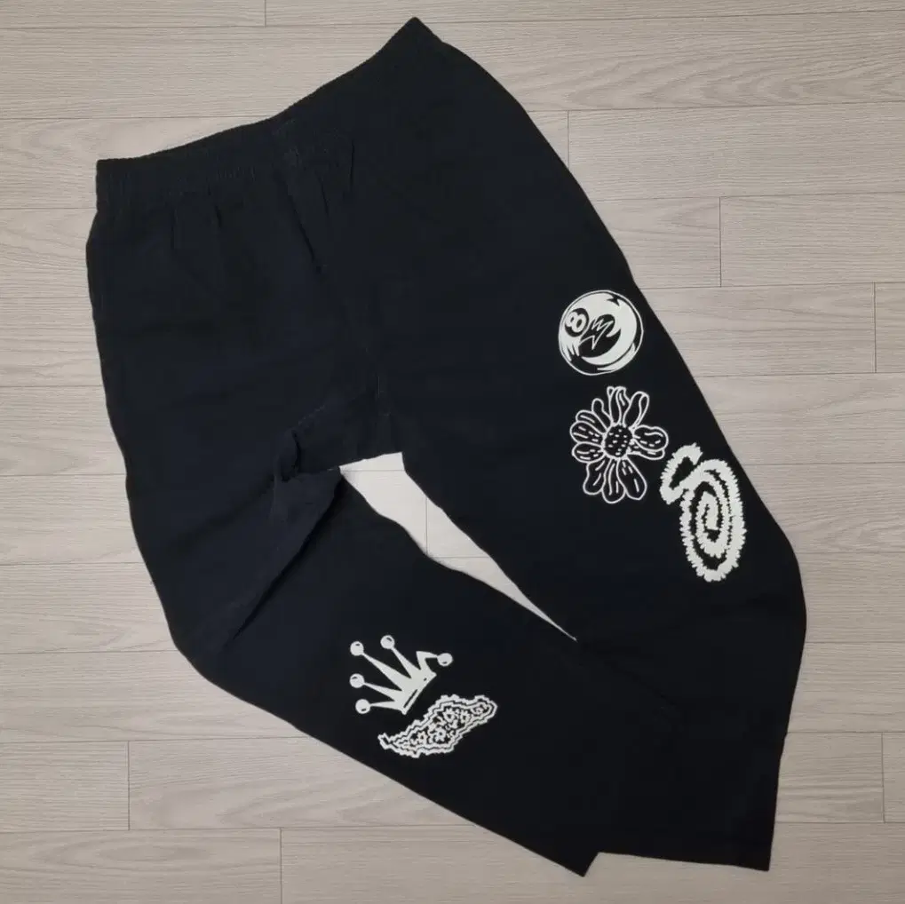 Stussy Graphic Beach Pants Black