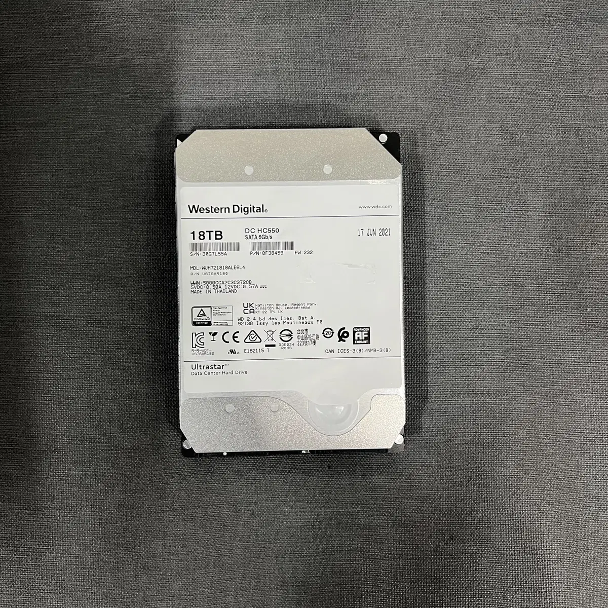 WD Ultrastar DC HC550 18TB/18테라 판매