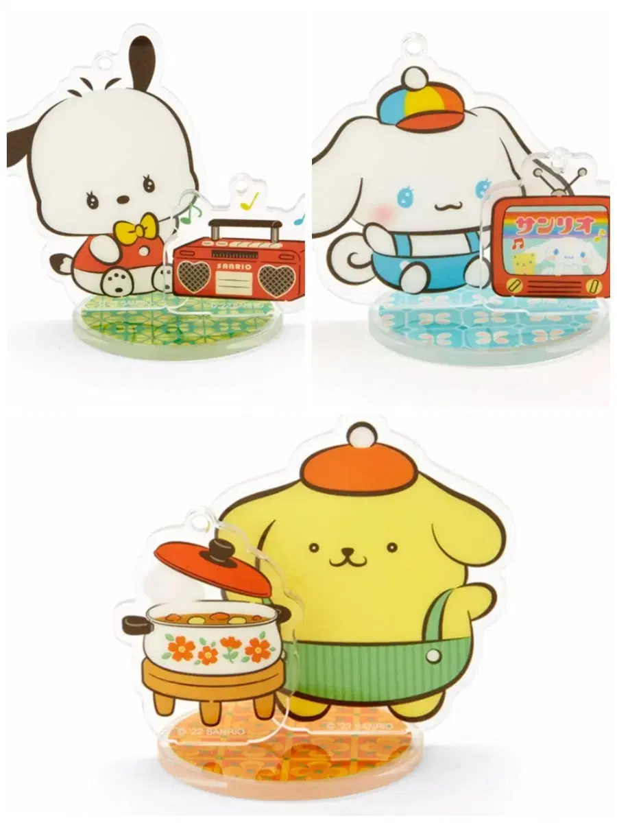 (Japan Genuine)2022 Sanrio Classic Retro acrylic stand Characters keyring Merchandise