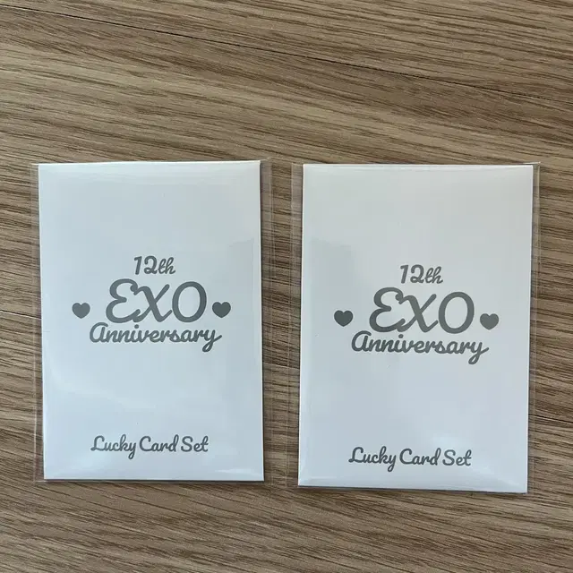 엑소 12주년 럭키카드 세트