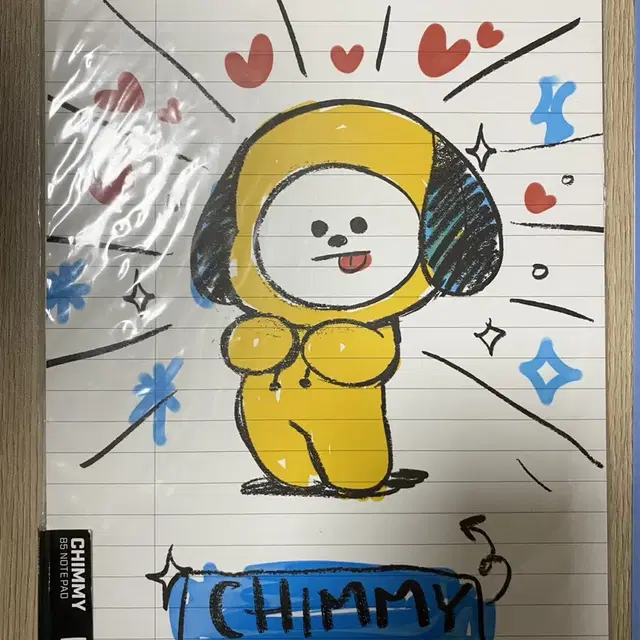 BT21 치미 B5 노트 패드