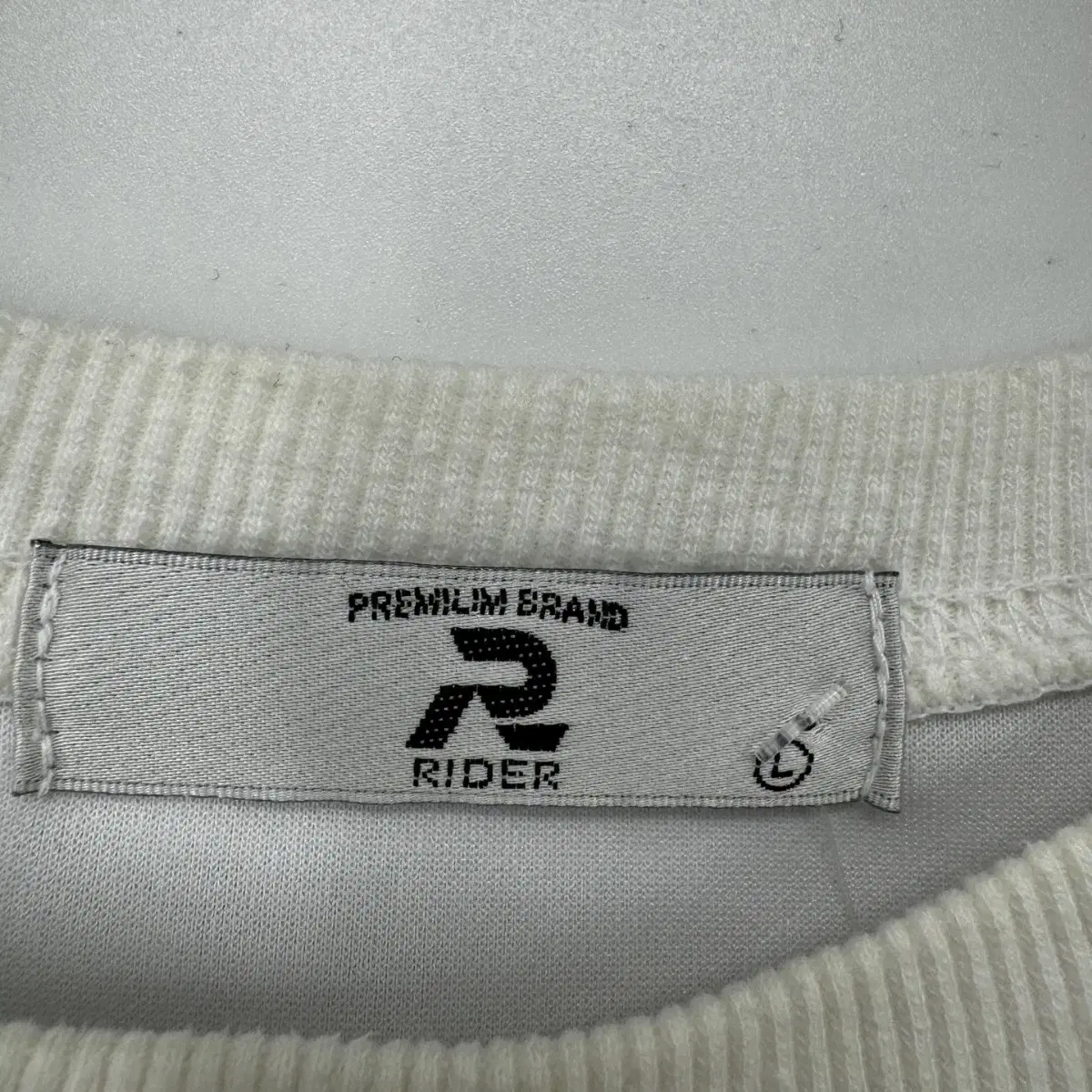 RIDER 프린팅 반팔 티셔츠 (L size / WHITE)