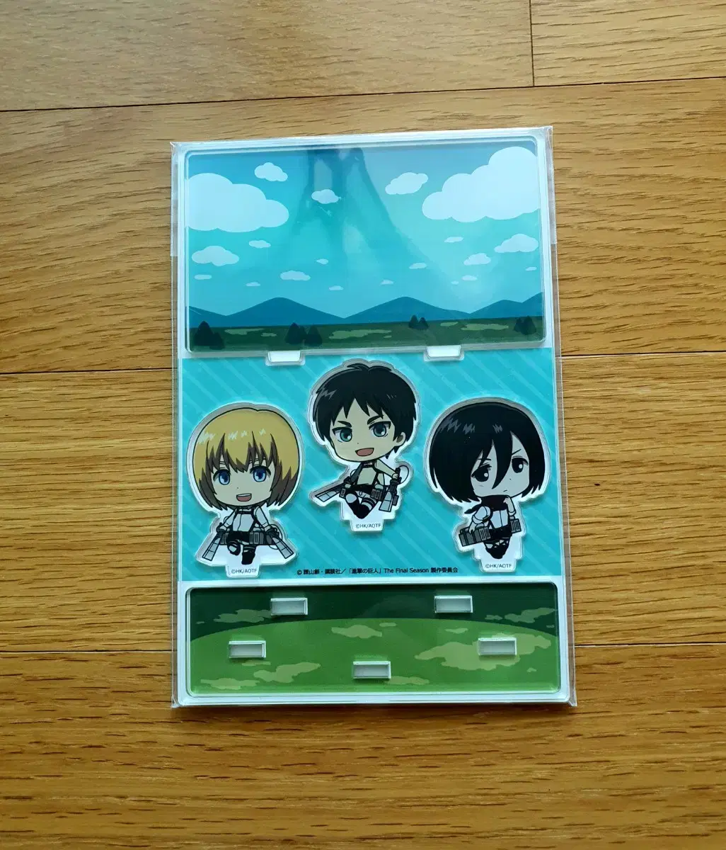 Attack on Titan Eren, Mikasa, Armin Diorama Acrylic Stand