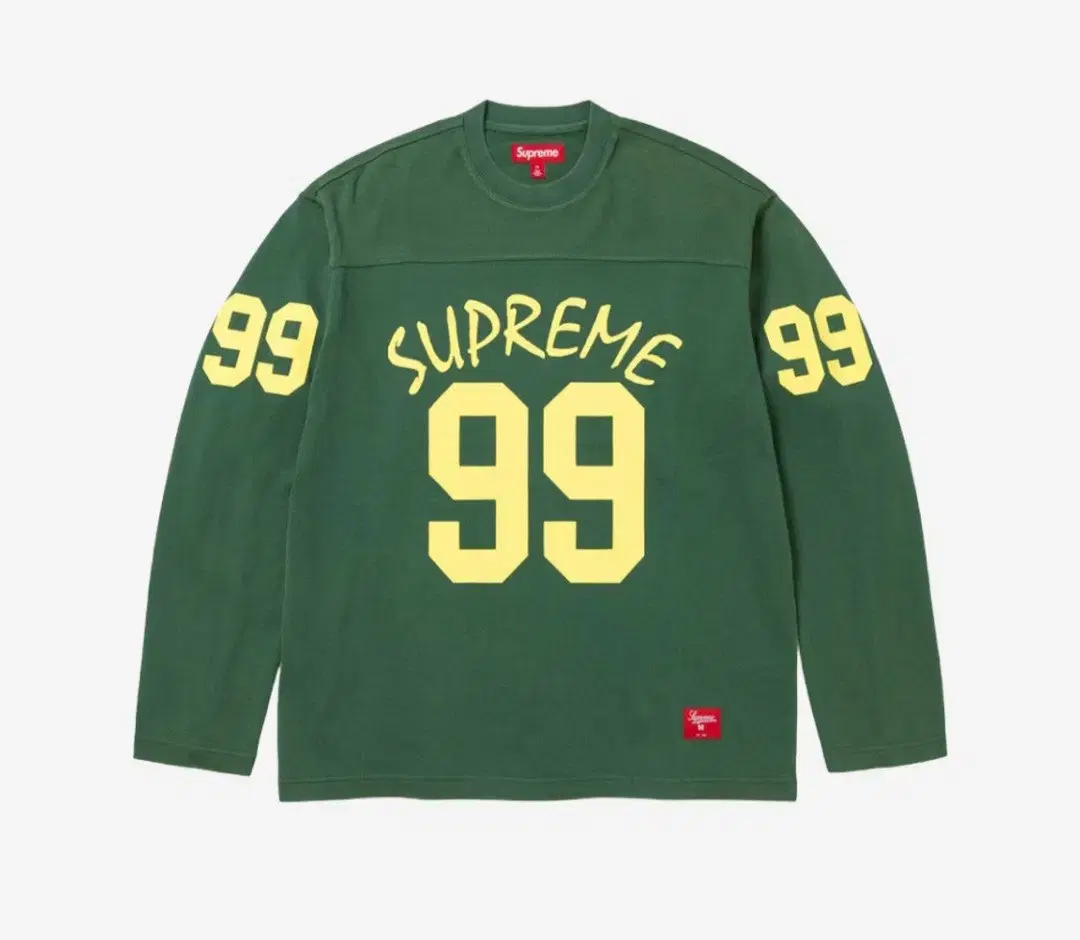 Supreme 99 Long Sleeve Football Top Green - 24SS