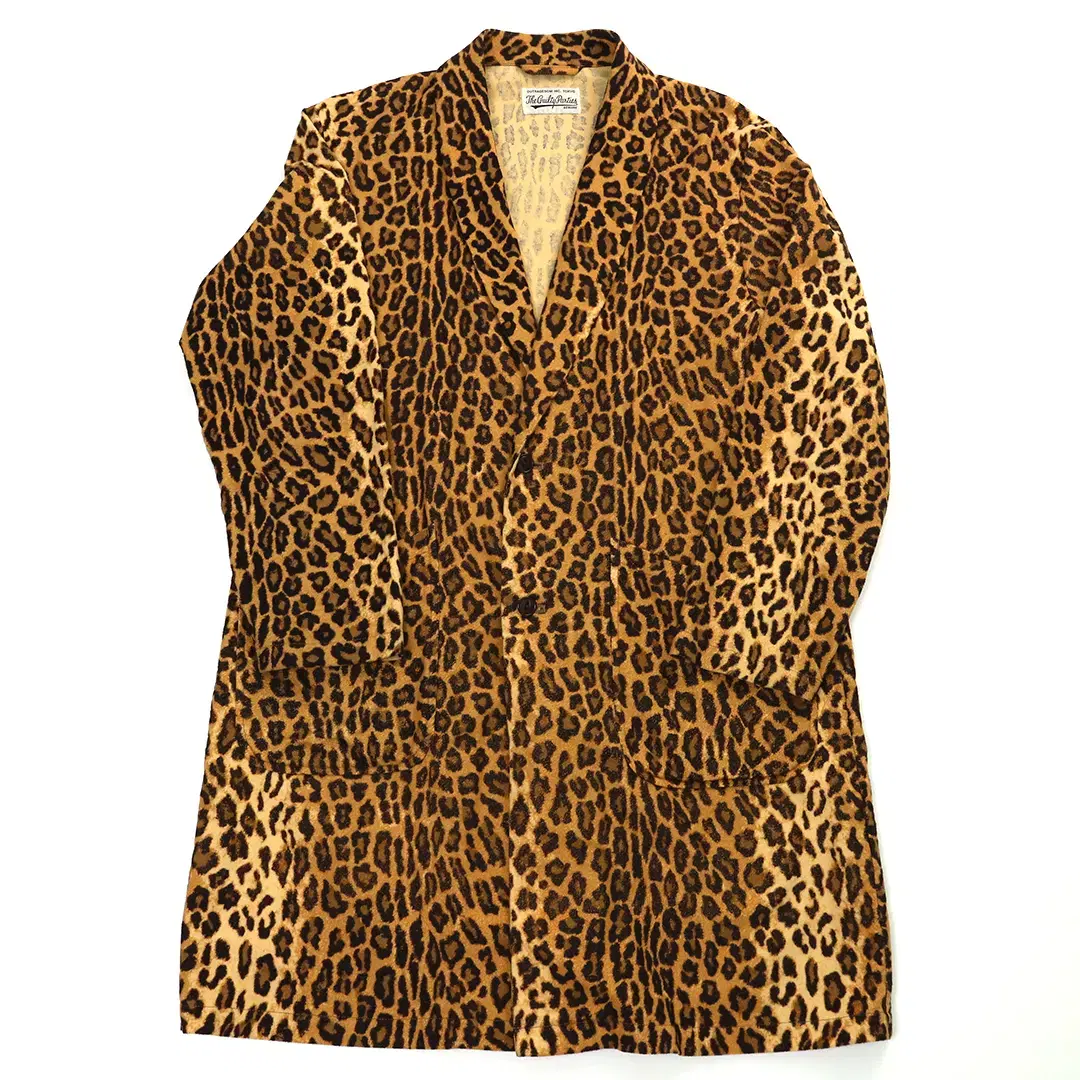 WACKO MARIA LEOPARD GOWN COAT