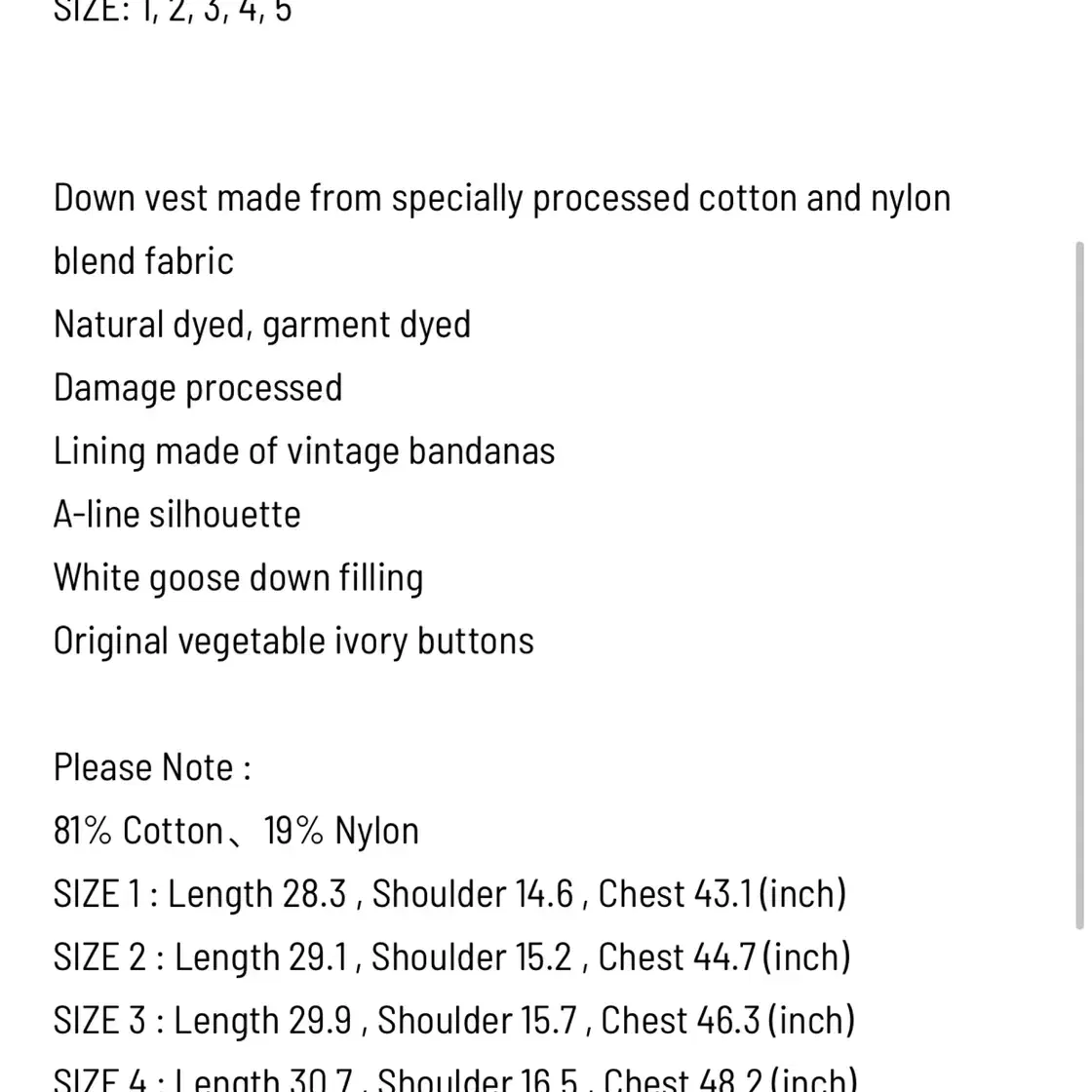 [1] 비즈빔21AW ICT Kora Down Vest코라 다운 베스트